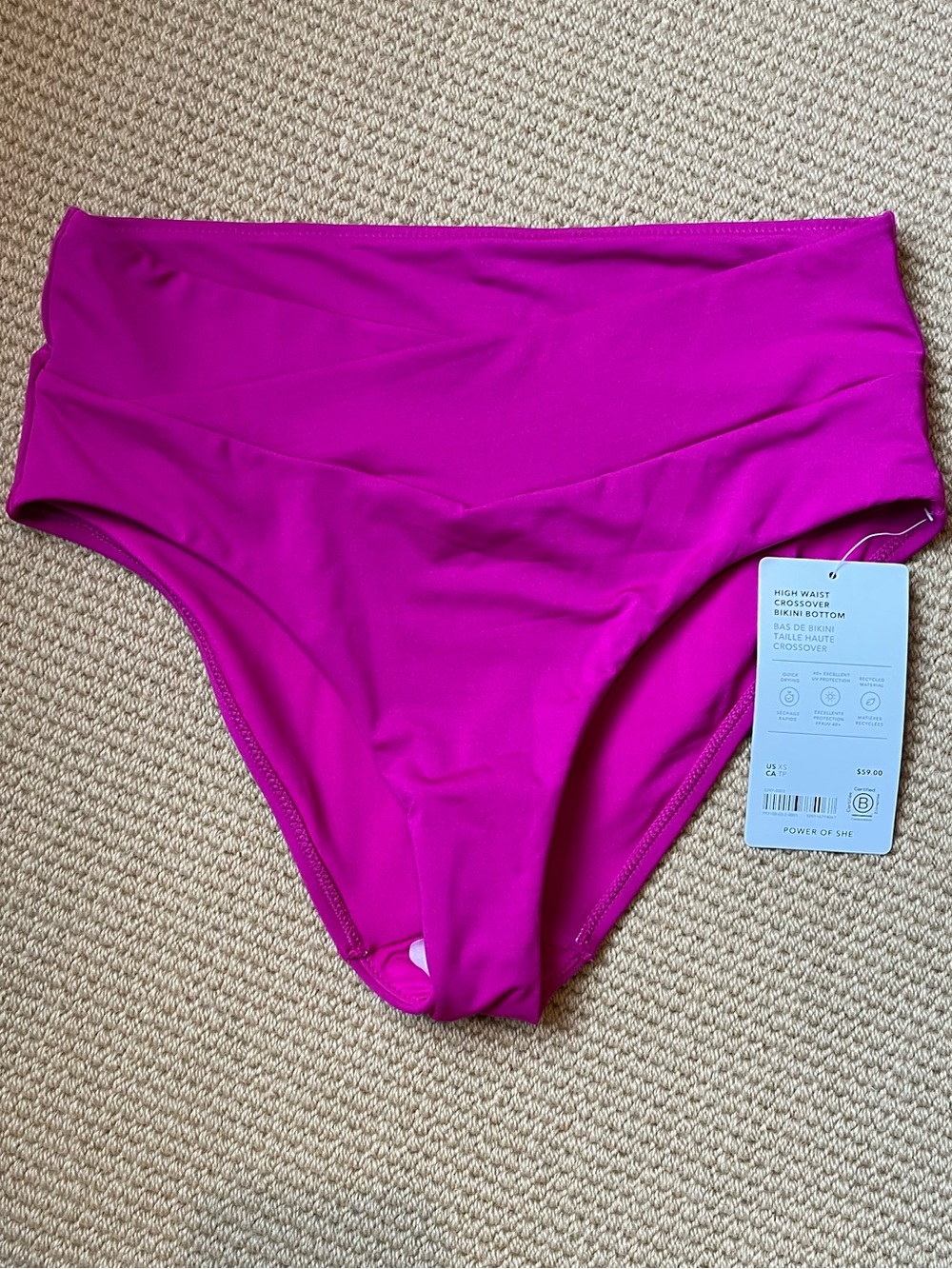 Athleta High-Waisted Crossover Bikini Bottoms